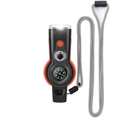 7-in-1 Emergency Survival Function Whistle, Outdoor Multifunctional Tool Safe…