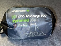 4 Monster Mosquito Pyramid Net Double 240Lx170Wx130H cm