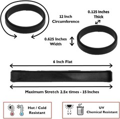 GRIFITI Band Joes 6″ X 0.75 x 6 inches flat, 12 inch circumference, Assorted