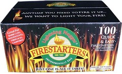 AN100-2 200 Count Fire Starters, Tan (Pack of 200)