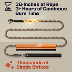 Fire Starter Survival Tool – All-in-One Flint and Steel Fire Starter Kit 6 Inch