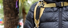 Carabiner Keychain,Paracord Keychain Small Aluminum Clip D Ring for Camping,