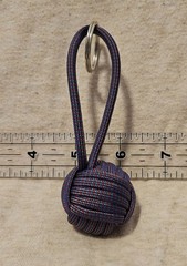 1″ Decorative Nautical Ball Monkeys Fist 5″ Long Color Changing 550 Paracord