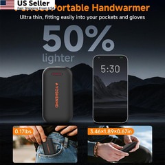 Hand Warmers Rechargeable, Electric Warmer 2 Pack, Black 2 Packs