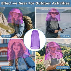 Oversized Mosquito Net 42 X 25 Inches Ultra Large Mosquito Head Net Face Neck
