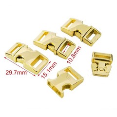 Metal 10mm 15mm 20mm 25mm Side Release Buckle Clasp for Paracord Bracelet