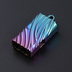 Titanium Emergency Whistle Survival Safety Whistle EDC Outdoor Pet Training Gift