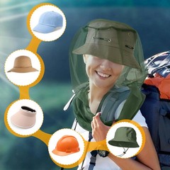 South to East Premium Mosquito Head Net for Insect, 2 Pack, Fly & Bug Protection