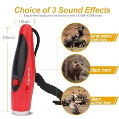 120dB Electronic Bear Horn to Scare Bears- Loud Air Horn for Safety Hiking