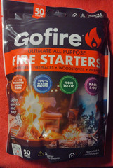 Gofire 50 FIRE STARTERS Camping Hiking Backpacking Campfire Fireplace Grill BOB