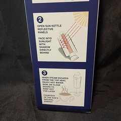 4 Patriots Sun Kettle Solar Power Water Heater Boil Water Sun Power Camping
