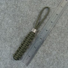 2 Pack Handmade 550 Paracord Knife Lanyard With Steel Beads / Knife Pendant