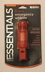 Emergency Essentials CM-W400 Outdoor Travel 5-in-1 Whistle Survival Rescue Kit