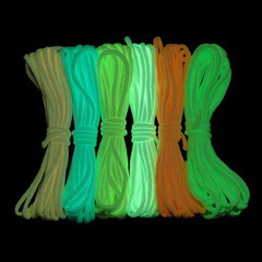 5/15/30m Luminous Rope 9 Strands 4mm Paracord Nylon 550 Cord Outdoors Equipment