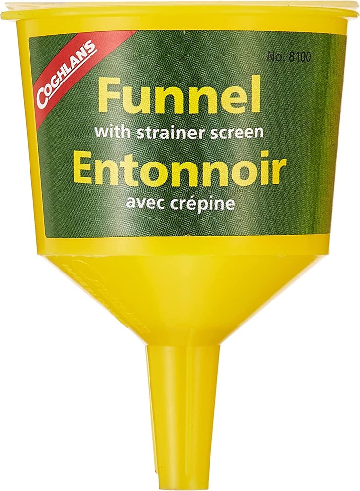 Coghlan’s Fuel Funnel Plastic all purpose mesh filter camping stove lantern