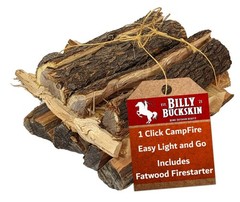 Billy Buckskin 1 Click Fire 19 LB Firewood Bundle – Juniper, Pinion & Mesquit…