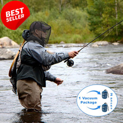 2pk Mosquito Head Net Extra Large Fine Mesh for Camping Hiking Fishing – US