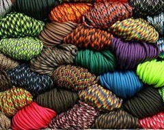 USR 4 Pieces Atwood Rope Assorted Colors MFG 550 Paracord 100 Feet 7-Strand C…