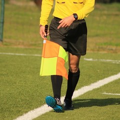 Soccer Referee Kit 2 Pcs Checkered Linesman Soccere Flags, Red Yellow Ref Cards