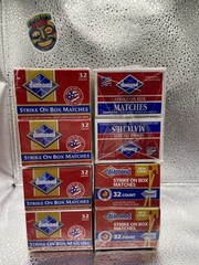 Lot Diamond Strike On Box Matches 10 & 12 Packs Sealed USA Made 42 Boxes
