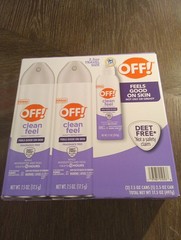 OFF! Clean Feel Mosquito & Tick Repellent Picaridin DEET-free Bug Spray Set