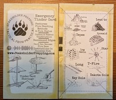 Stakeholder Prepping Podcast Emergency Tinder Cards 10-pack Fire Starter Kit