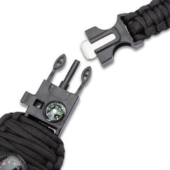 Paracord Fishing Kit Carabiner Survival Emergency Camping Fire Starter Set