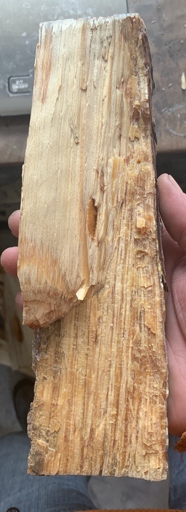 Exceptional Premium Fatwood Log 12.6oz (3/4lb) Sticky All Natural NonToxic