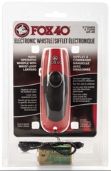 Fox 40 Electronic 3 Tone Whistle w/ Adjustable Wrist Lanyard