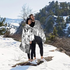 Durable Emergency Mylar Space Blankets – 4-Pack for Camping & Hiking Preparation