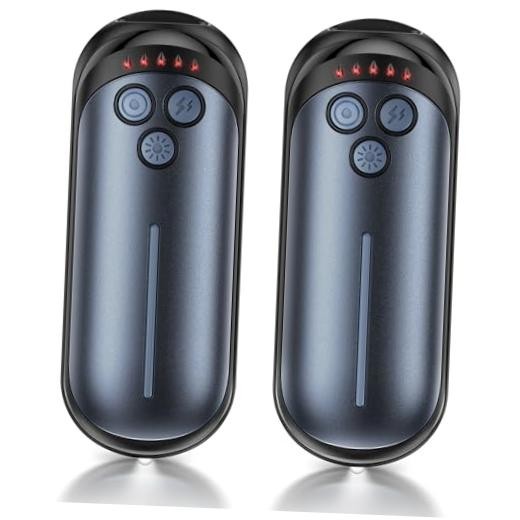 Rechargeable Hand Warmers – 2 Pack – 6000mAh Electric Hand Warmer – Blue