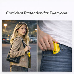 3 Pack Burn Pepper Spray Keychain 0.5 oz Maximum Strength OC Self Defense Yellow