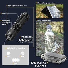 Gifts for Men Him Dad, Survival Kits and Equipment 14 Pcs, Christmas Stocking St