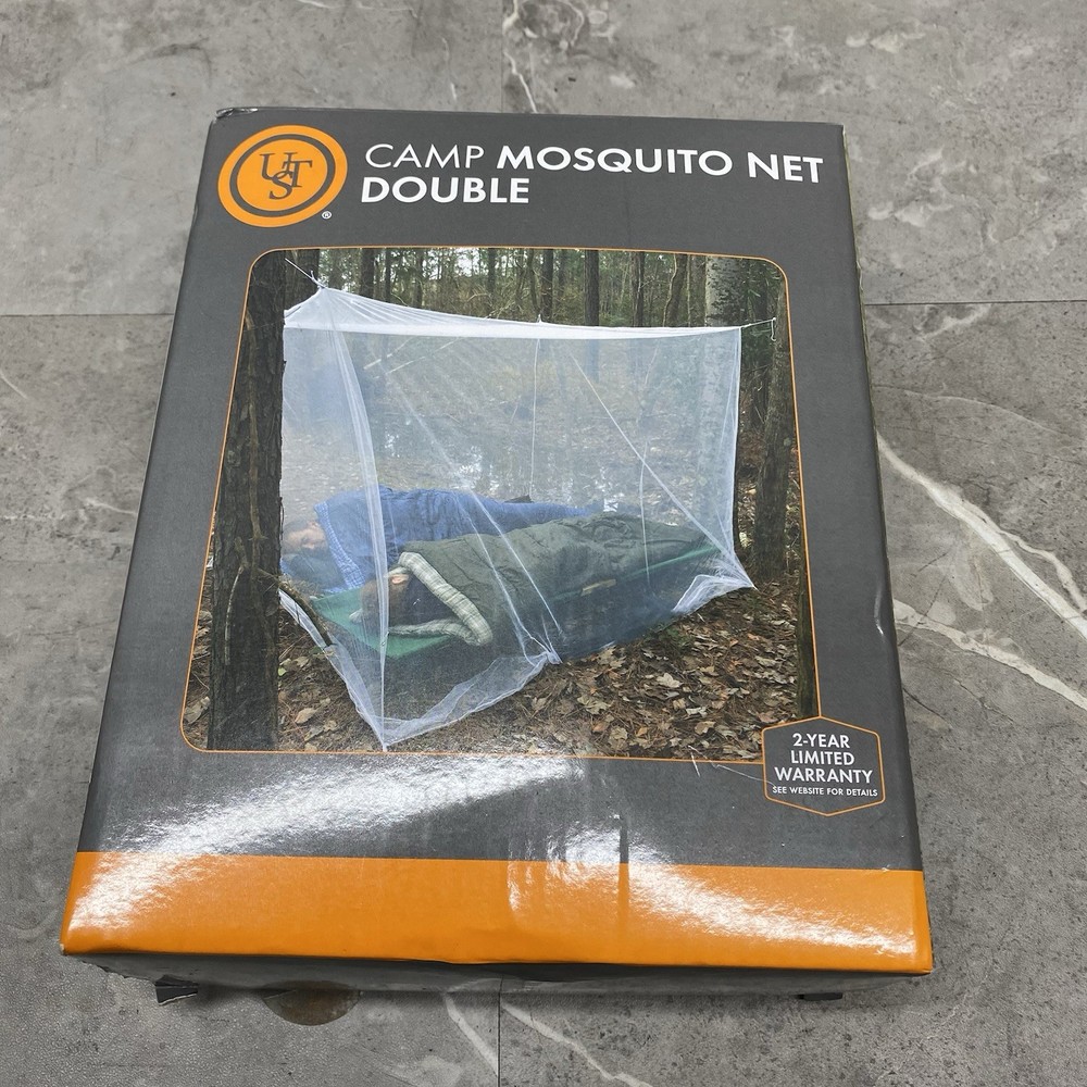 UST Camp Mosquito Net Double 2 Person Camping Rectangular Mesh Net White