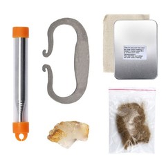 Fire Steel Starter Kit High Temp Sparks Flint Stone Striker for Outdoor Survival