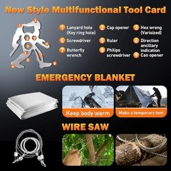 Survival Gear Kit for Men: 27-in-1 Complete Tools & Camping Accessories for