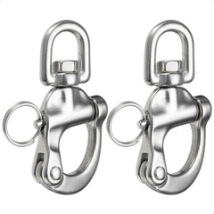 Five Oceans 3-1/2″ Pin Release Snap Shackle with Swivel Eye, AISI316 Stainles…