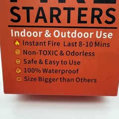Fire Starter Cubes, 160 pcs Bulk Pack Fast Grill BBQ Charcoal Start Odorless