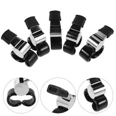 5Pcs Lightweight Metal Finger Whistles for Sports Officials Loud Crisp Sound