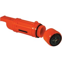Coghlan’s 5-in-1 Survival Aid, Fire Starter Flint Tool, Compass Whistle, Lanyard