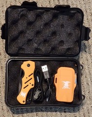NRA Emergency / Survival Kit with Dual-Arc Lighter, Folding Pocket Knife