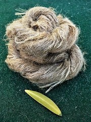 Oakum & cattail fluff – great fire tinder and nesting – bow drill, char cloth