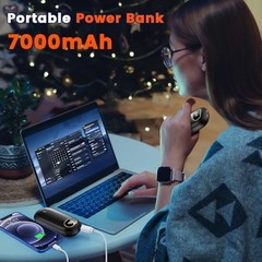 Electric Hand Warmers Rechargeable with Power Bank, LED Display, 2 Pack_Black