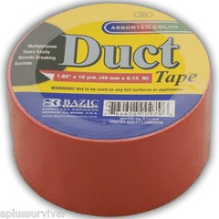 Camping Survival Duct Tape Roll 2″ x 10 Yards Red Hunting Emergency Shelter
