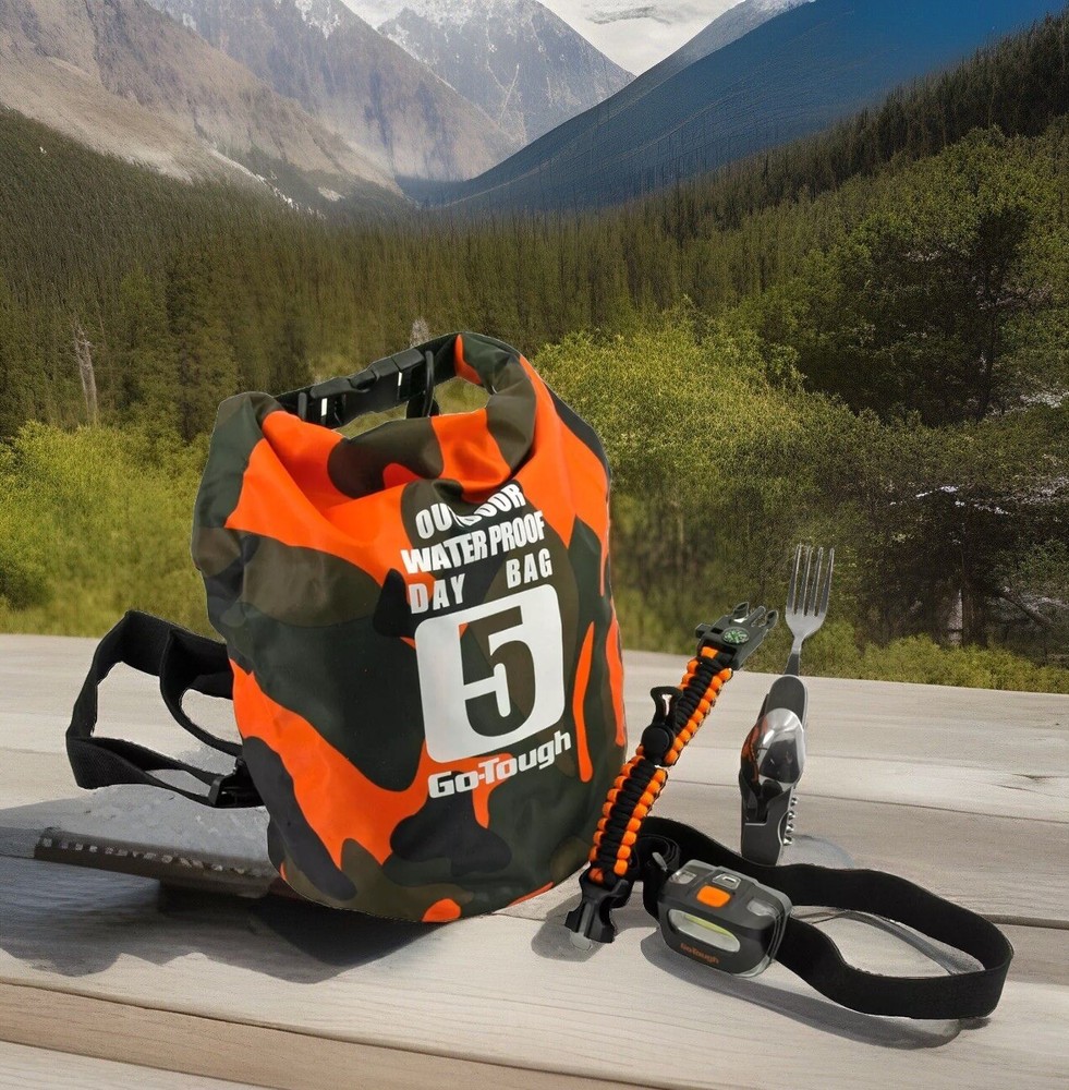 Go-Tough 4 Piece Camping Set – for Camping, Outdoors, Hunting, Survival