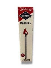Lot of 10 Diamond Long Reach Matches, Large Strike On Box Matches (750 Total)