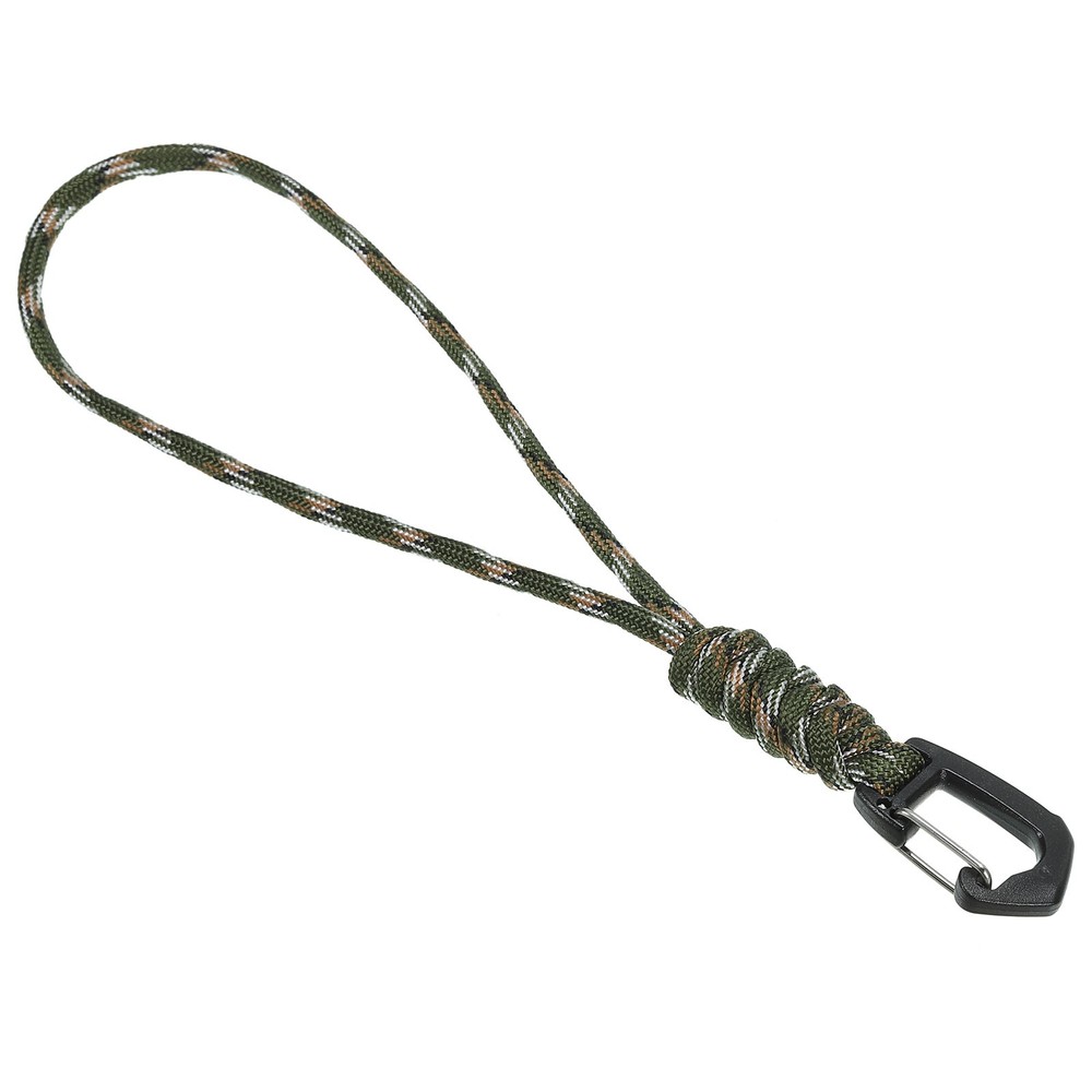 Badge Lanyard 8.6 Inch, Necklace Keychain Cord Metal Clasp Hook, Camo Olive