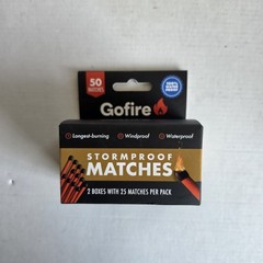 GoFire – Stormproof Matches – Waterproof Windproof – 50 count per Box – 4 Pack