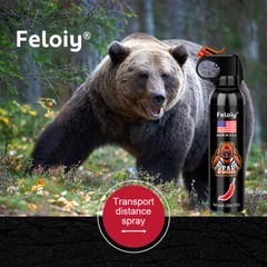 Feloiy Bear Spray Repellant Powerful Stream 11 oz 30 Ft with Spray Bag