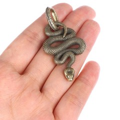 1pc Brass Snake Key Ring Boa Key chain Outdoor Small Accessories Car HanginC_NN